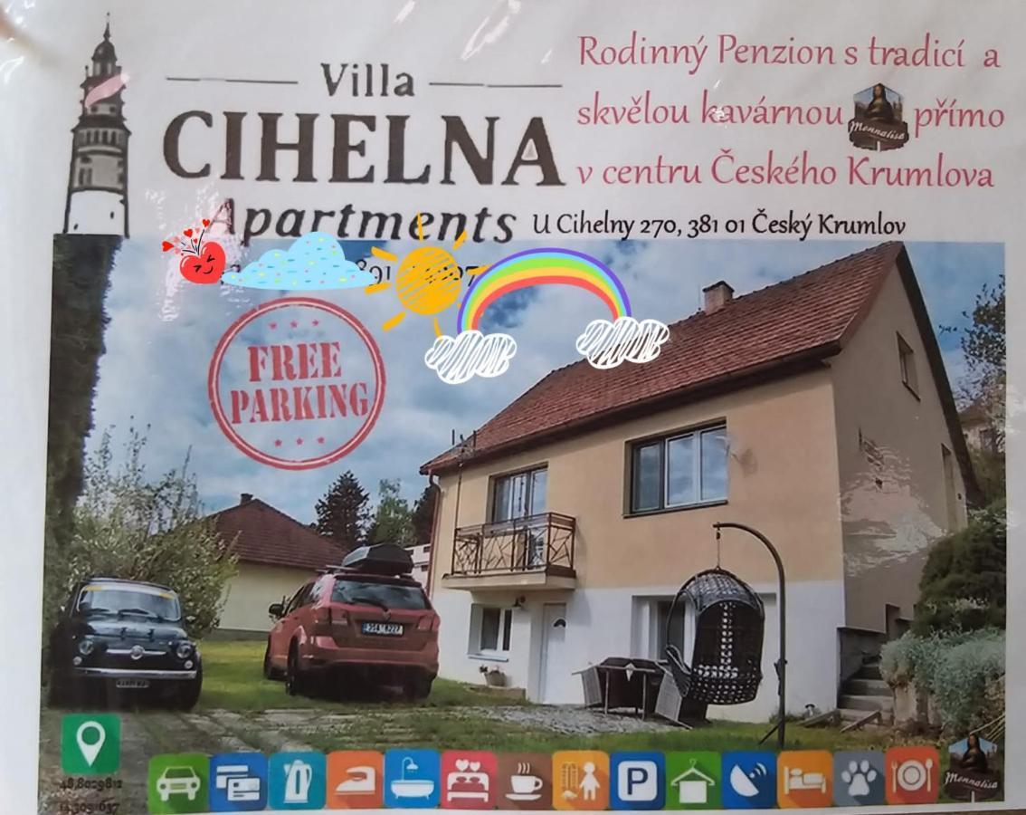 Villa Cihelna Apartments Czeski Krumlow Zewnętrze zdjęcie